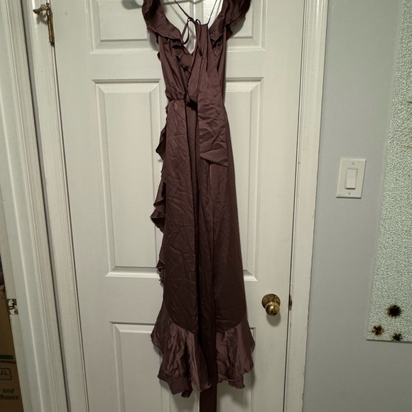 Show Me Your Mumu Samantha Ruffle Dress in Dusty Plum Size Small - Picture 5 of 7